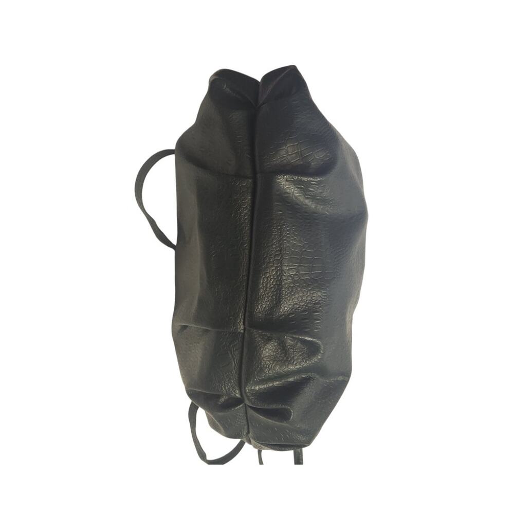Vintage Holiday Fair Dark Green Faux Vegan Leather Shoulder Purse Made Taiwan - Picture 6 of 12